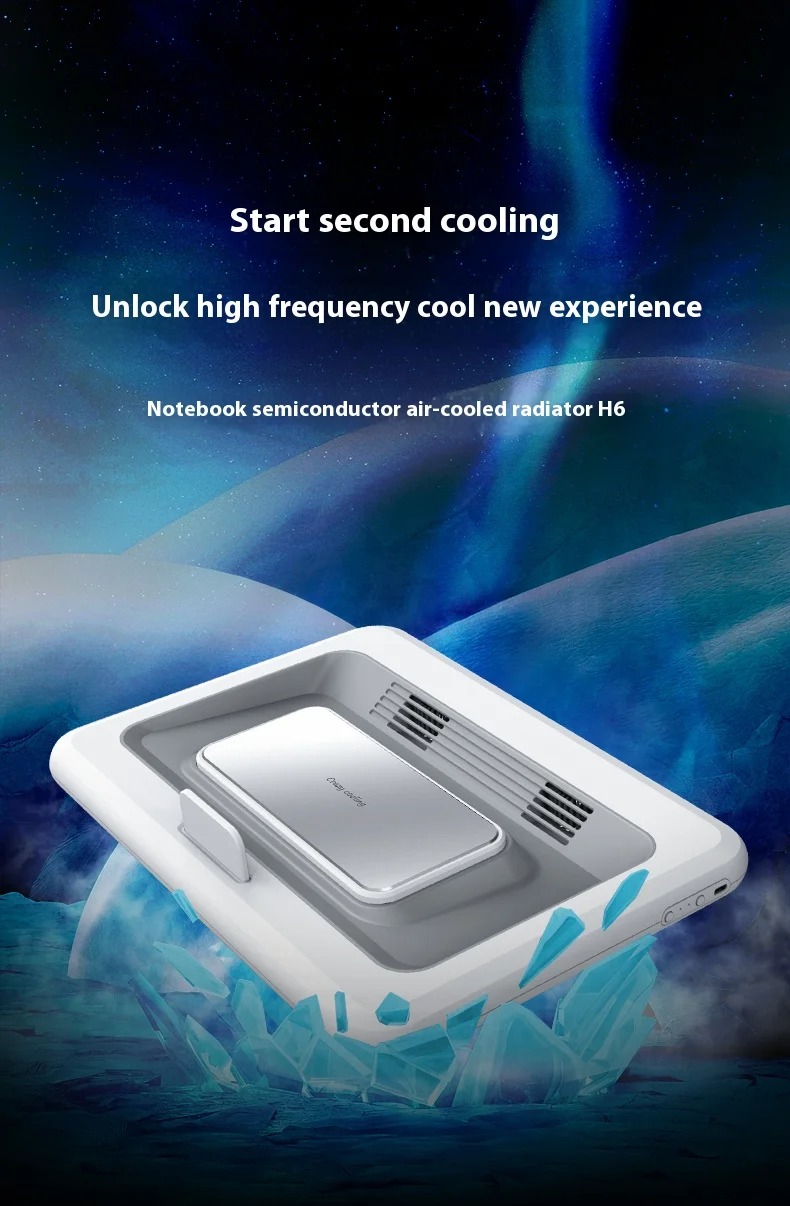 Cooling Stand Tablet - Gaming-Laptop-Kühler mit 2 Kühlungen, leiser Lüfter,