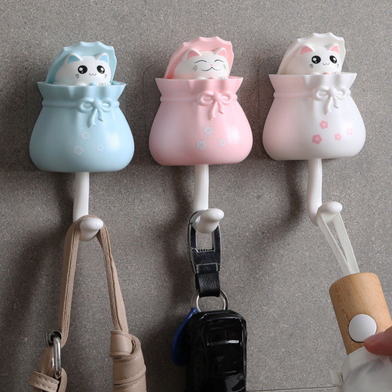 Tablet Cute Accessories - Haushalt Cartoon Katze Dekorative Haken Schlüssel