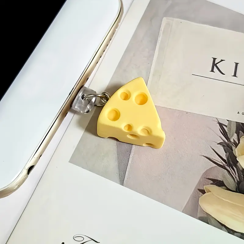 Tablet Cute Accessories - 1 Stück niedlicher praktischer Mini-Käse-Anhänger aus