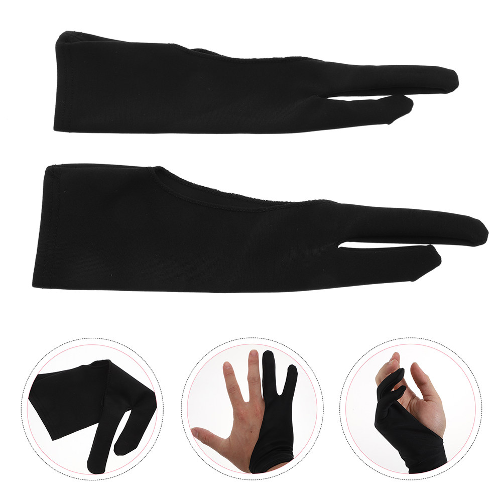 Drawing Glove Artist - 3 Stück Linkshänder-Zeichenhandschuhe für Künstler –
