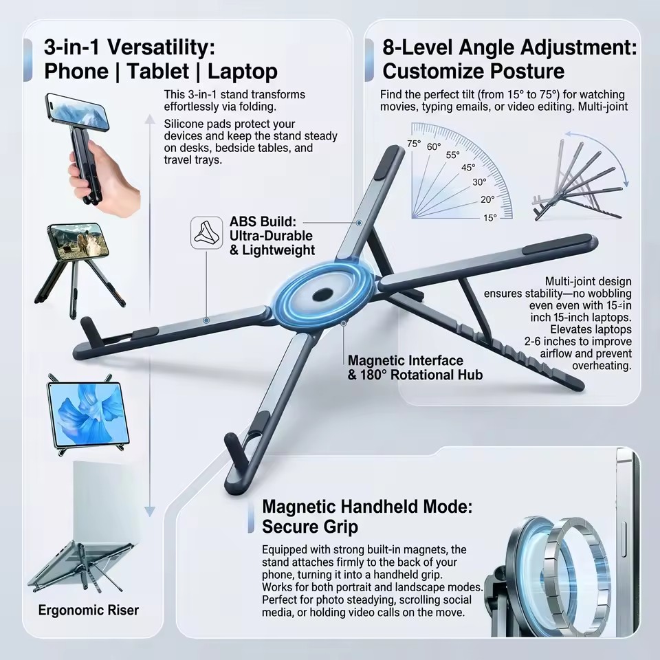 Tragbarer Magnetischer Handyha – Tablet Lap Desk Bewertung und Preis